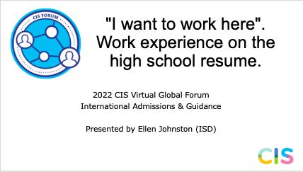 IB DP Students Think about Work Experience